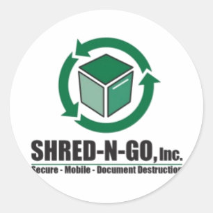 Sticker Rond Shred-N-Go