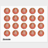 Sticker Rond Shree Ganeshya (Feuille)