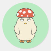 Sticker Rond Shroompey Chick (Devant)