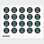 Sticker Rond Shuttle Dreams Et Racket Screams Drôle Badminton (Feuille)
