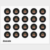 Sticker Rond Si Crabe (Feuille)