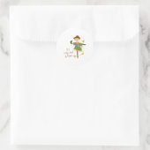 Sticker Rond Si Je N'Avais Qu'Un Cerveau (Sac)