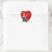 Sticker Rond Si Je Pouvais Attraper Ton Coeur (Sac)