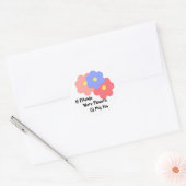 Sticker Rond Si Les Amis Étaient Des Fleurs (Enveloppe)