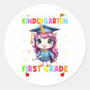 Sticker Rond Si Longue Maternelle Diplômée Dernier Jour De L'Éc