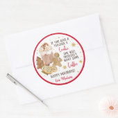 Sticker Rond Si Vous Donnez Un Café D'Hiver À Un Enseignant (Enveloppe)