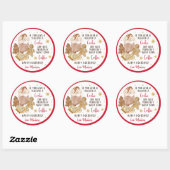 Sticker Rond Si Vous Donnez Un Café D'Hiver À Un Enseignant (Feuille)