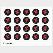 Sticker Rond Si Vous Êtes Heureux Et Que Vous Savez Qu'Il Appui (Feuille)
