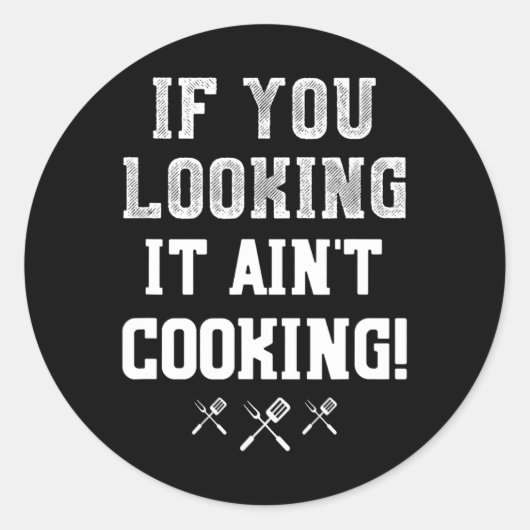 Sticker Rond Si vous le cherchez n'est pas Cuisine Pitmaster Bb (Devant)