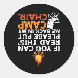 Sticker Rond Si vous pouvez lire ceci, veuillez me remettre dan