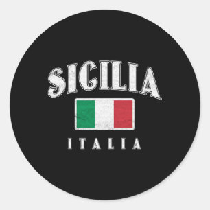 Sticker Rond Sicile Italie Italia Italie Sicile