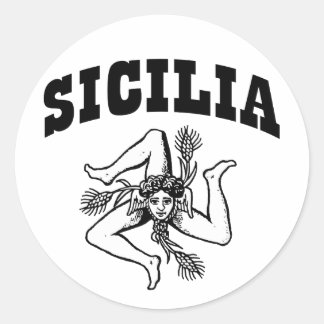 Sticker Rond Sicilia