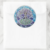 Sticker Rond Sicker mandala de l'arbre de vie (Sac)