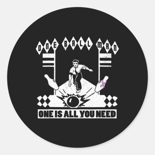 Sticker Rond Sideways Tee - shirts Drôle Awesome Inspirationnel (Devant)