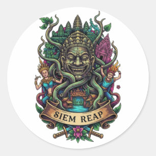 STICKER ROND SIEM REAP
