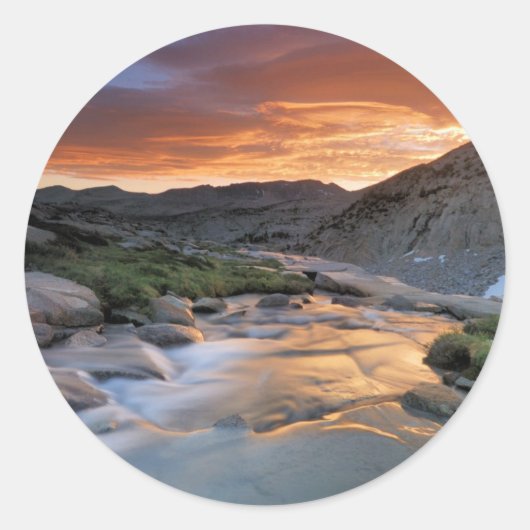 Sticker Rond Sierra Wave over Yosemite (Devant)