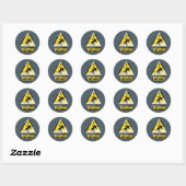 Sticker Rond Sieste (Feuille)