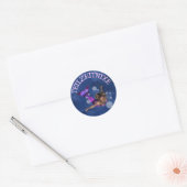 Sticker Rond Sifflet à temps partiel (Enveloppe)