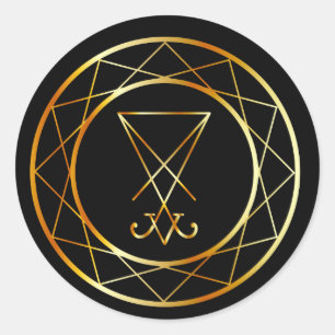Sticker Rond Sigil de Lucifer