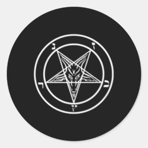 Sticker Rond Sigile De Baphomet