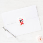 Sticker Rond Signal d'avertissement Ne pas toucher (Enveloppe)