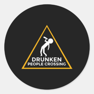 Sticker Rond Signal De Trafic Embouteillé