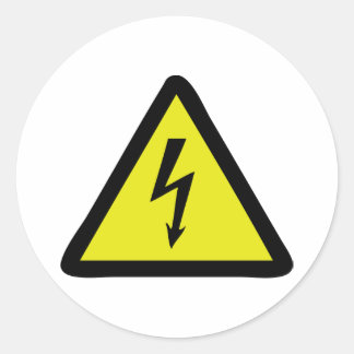 Sticker Rond signal flash électrique