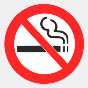 STICKER ROND SIGNAL NON-FUMEURS - INTERDISEZ LA CIGARETTE