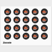 Sticker Rond Signature Copie Canine Approuvée (Feuille)