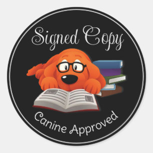 Sticker Rond Signature Copie Canine Approuvée