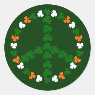 Sticker Rond Signature de paix irlandaise