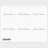 Sticker Rond Signature de Sam Adams (Feuille)