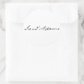 Sticker Rond Signature de Sam Adams (Sac)