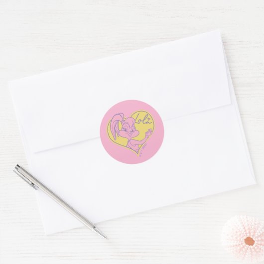 Sticker Rond Signature Lola Heart (Enveloppe)