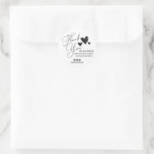 Sticker Rond Signature Script Hearts Commander Etsy Home Crafte (Sac)