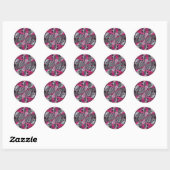 Sticker Rond Signaux mixtes (Feuille)