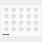 Sticker Rond SIGNE D'Astrologie Chinoise Zodiac Rabbit (Feuille)