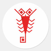 Sticker Rond SIGNE D'Astrologie Scorpienne (Devant)