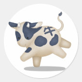 Sticker Rond SIGNE D'Astrologie Zodiac Ox Cute (Devant)