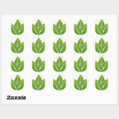 Sticker Rond signe de feuille d'arbre (Feuille)