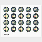 STICKER ROND SIGNE DE LA GARE (Feuille)