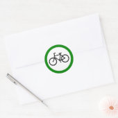 STICKER ROND SIGNE DE LA ROUTE DE VÉLO (Enveloppe)