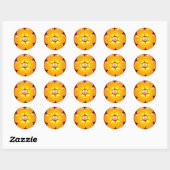 STICKER ROND SIGNE DE PAIX (Feuille)
