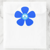 STICKER ROND SIGNE DE PAIX (Sac)