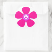 STICKER ROND SIGNE DE PAIX (Sac)