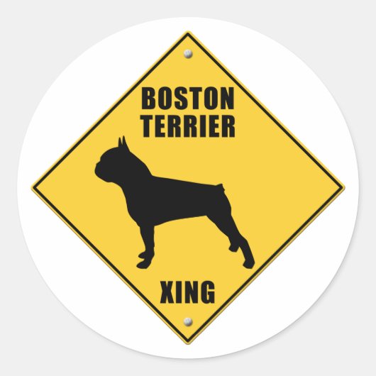 Sticker Rond SIGNE DE PASSAGE DE Boston (XING) (Devant)