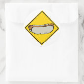 STICKER ROND SIGNE DE ROUTE CHAUD 1 (Sac)