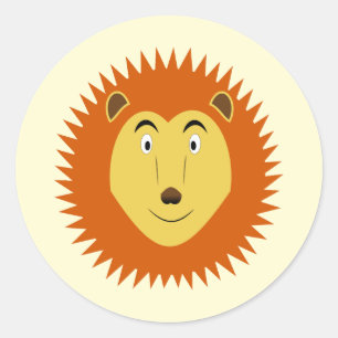 Sticker Rond Signe du Lion Anniversaire Lion