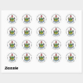 Sticker Rond Signe du Maine (Feuille)