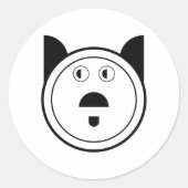 Sticker Rond Signe du zodiaque du chien  (Devant)